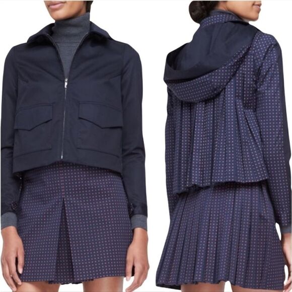 Tory Burch Lane Back Pleated Jacket - Picture 1 of 14
